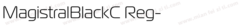 MagistralBlackC Reg字体转换